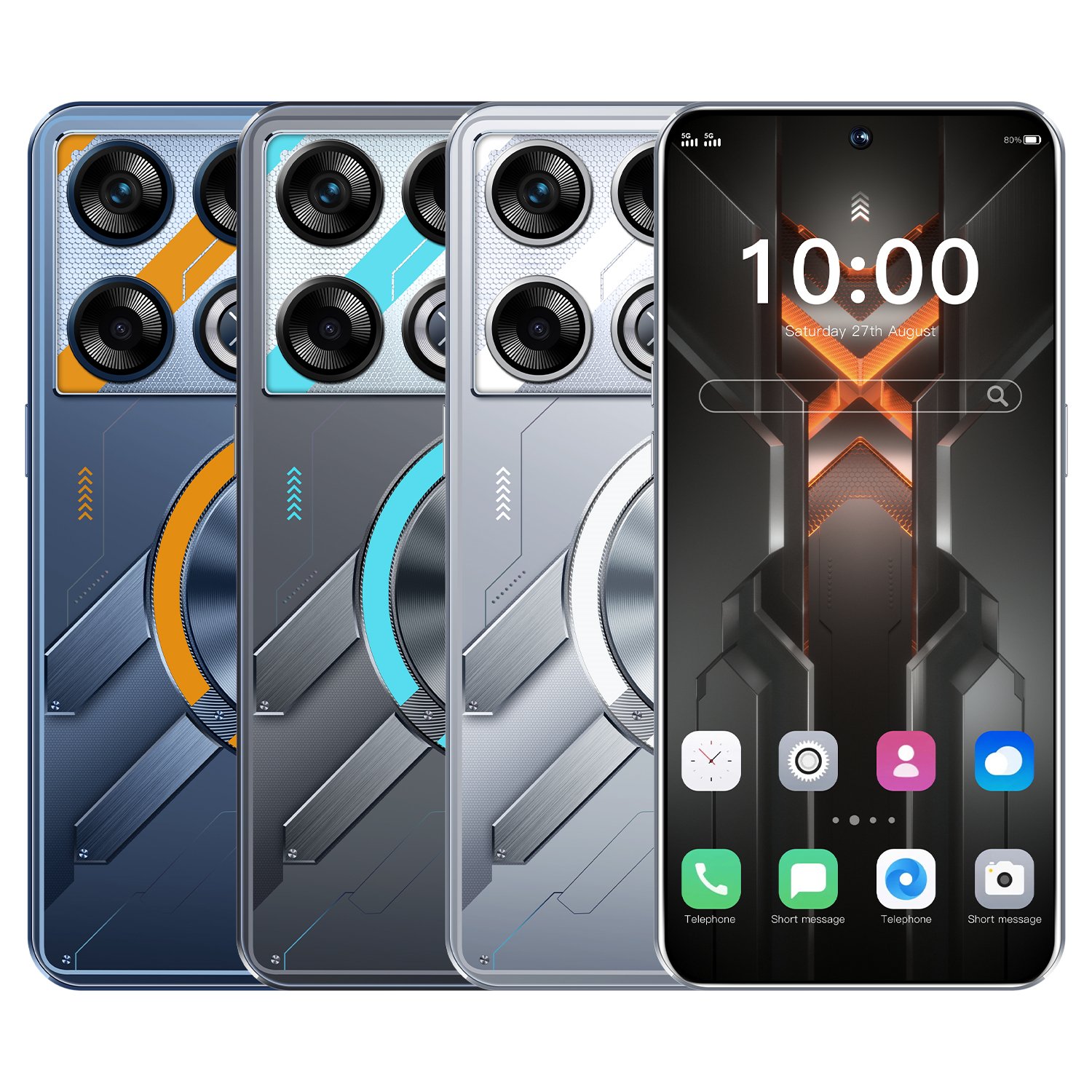 New Arrival Smartphone GT20 6.8 Inch Full Screen 16+1T Android Mobile Phones Face ID Unlocked Cell Phone